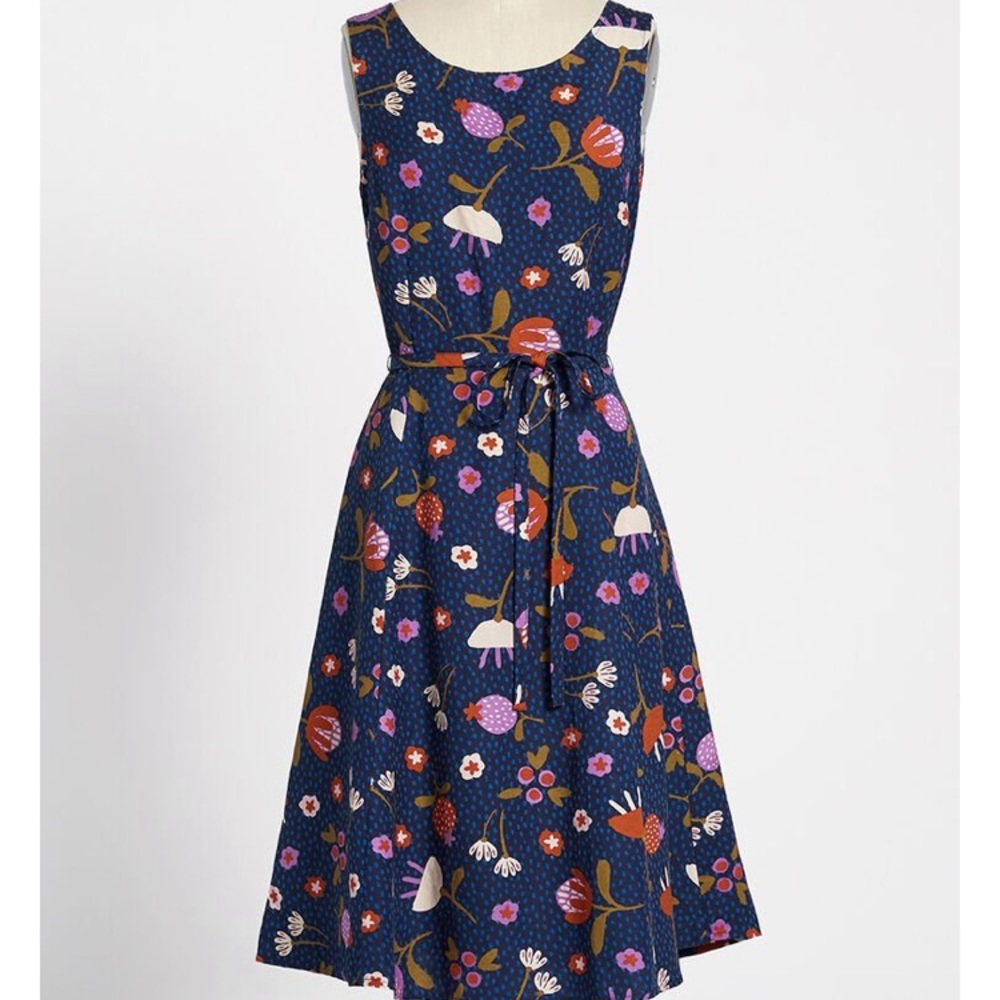 Blue Floral Dress